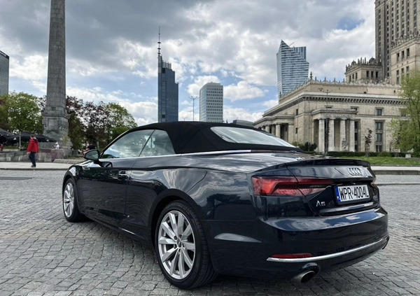 Audi A5 cena 127900 przebieg: 67500, rok produkcji 2018 z Warszawa małe 704